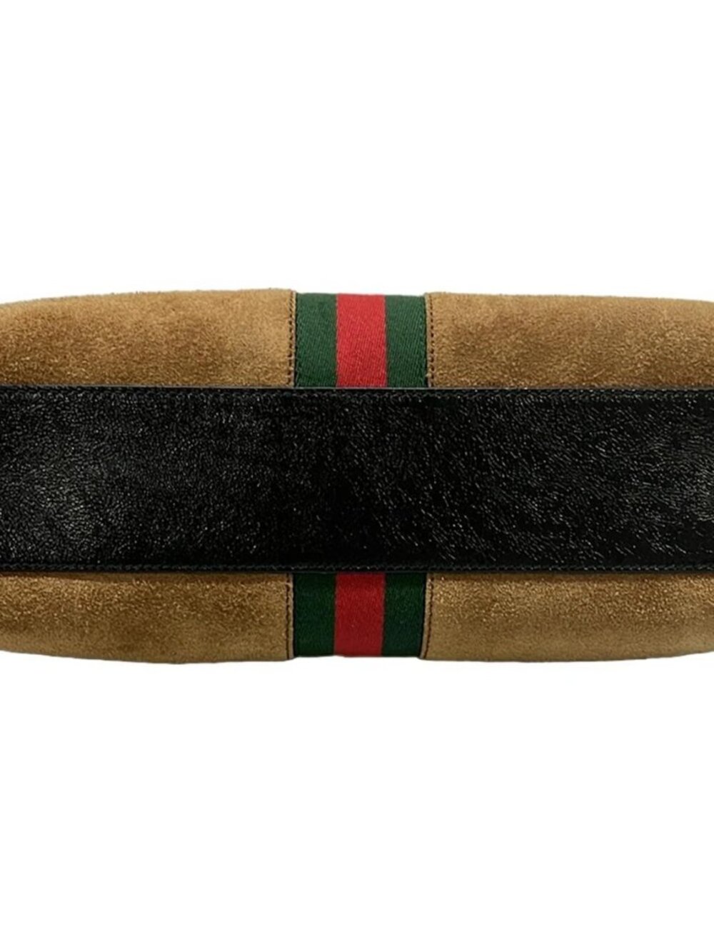 GUCCI Ophidia Medium Top Handle Bag 524532 Brown Black Multi Suede Cotton - - Picture 5 of 15